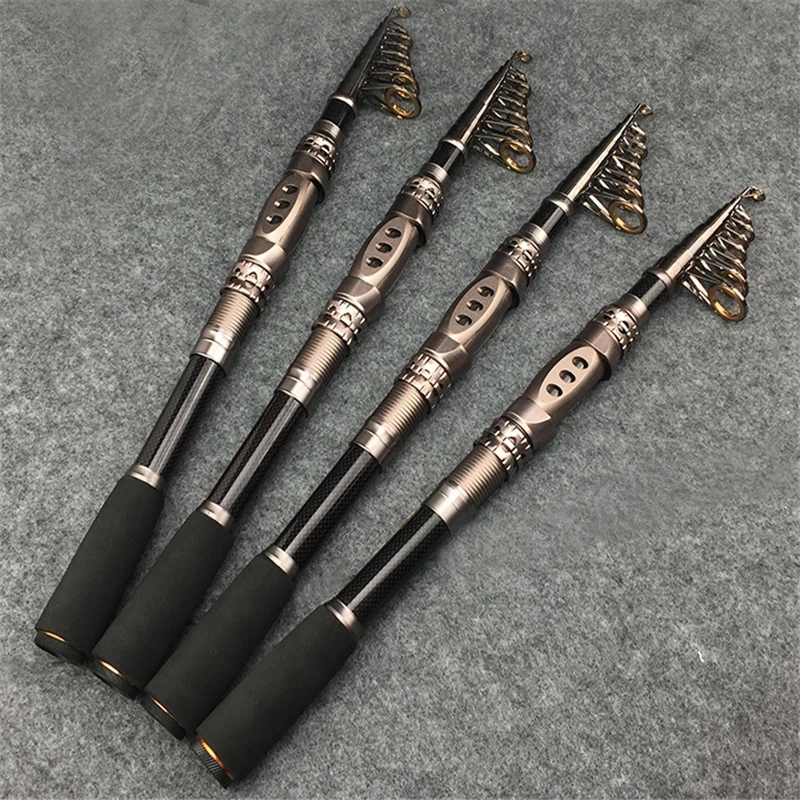 

99% Carbon Fiber 1.8M 2.1M 2.4M 2.7M 3.0M 3.3M Super Hard Portable Telescopic Fishing Sea Rod Spinning Fish Hand Fishing Tackle