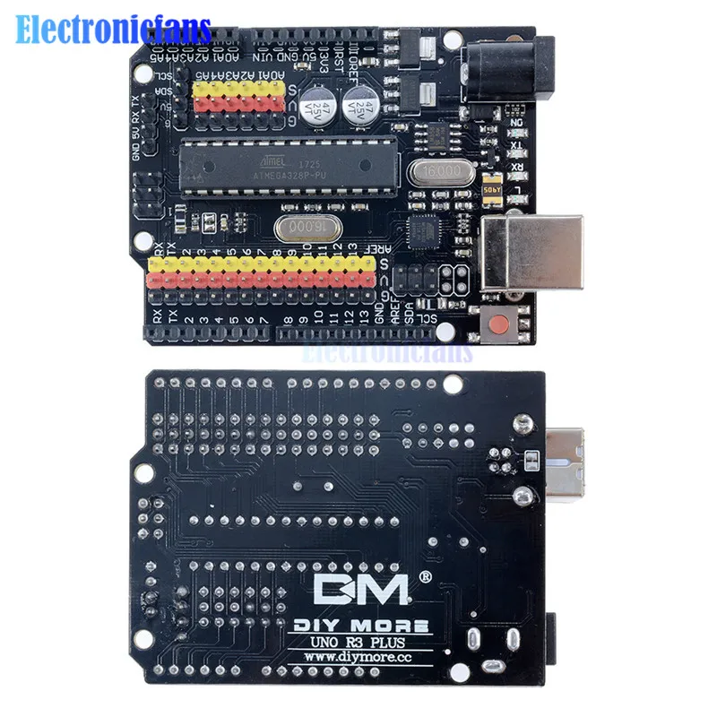 Многофункциональная макетная плата микроконтроллера для Arduino UNO R3 PLUS щит I/O Atmega328P