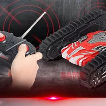 Удивительные rc stunt car Робот Игрушки для детей дети мальчик дистанционного управления ударопрочность автомобиля Веселые Семейные игры гонки подарок