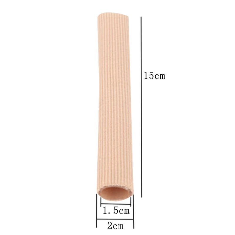 1PC 2*15cm Nylon Fabric Gel Tube Sleeves Cover for Hammer Toe Fingers Protector Separators