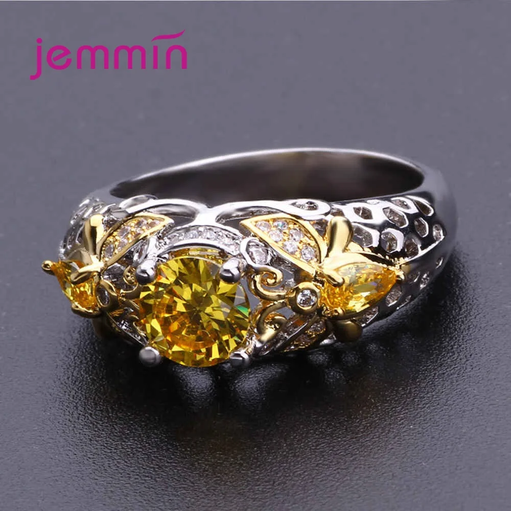 Модные корейские женские свадебные кольца, 925 пробы, серебро, элегантный дизайн, кольцо на палец, CZ кубический циркон, ювелирное изделие, кольцо на палец