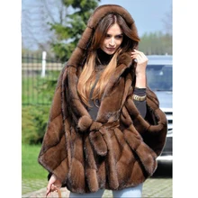 Натуральное Норковое меховое пальто, женская куртка, зимняя верхняя одежда, модная уличная одежда из кожи, одежда высшего качества, натуральное меховое пальто черного цвета 1114