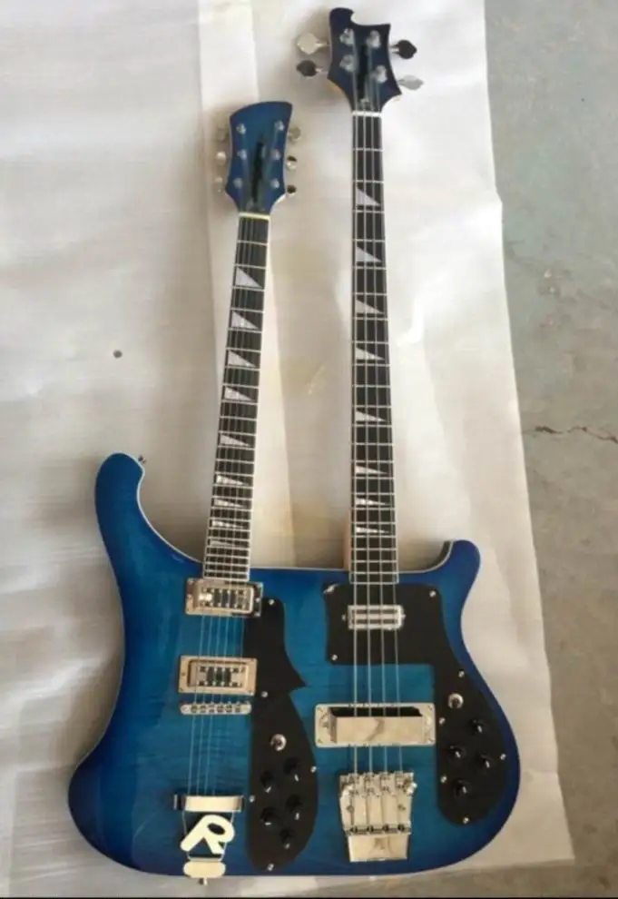 Wholesale Double Necks Rick...r 4003 electric bass guitar + 6 string