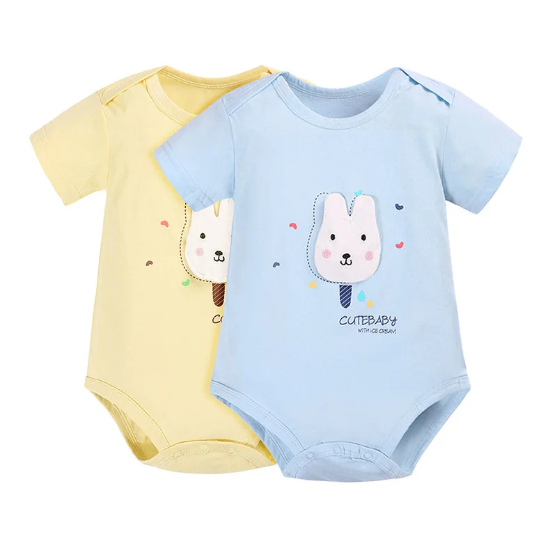 Baby Bodysuit Overalls Newborn Boy Girl Clothes Infant Roupas Baby Jumpsuit Costume Cotton 2PCLot Toddler Boy Girl Clothing1