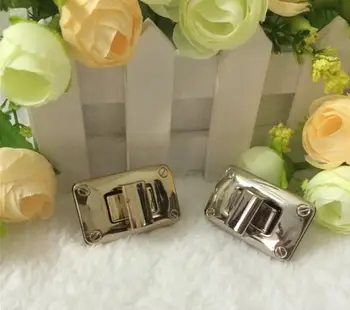

Free shipping Bag with Parts & Accessories (6 PCS/lot) bags high quality square decorative lock