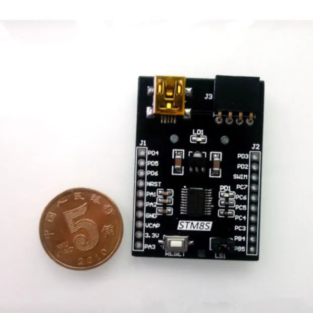 EU-STM8S103F3 макетная плата/STM8 маленькая Системная плата/основная плата/STM8S микроконтроллер/обучающая оценочная плата
