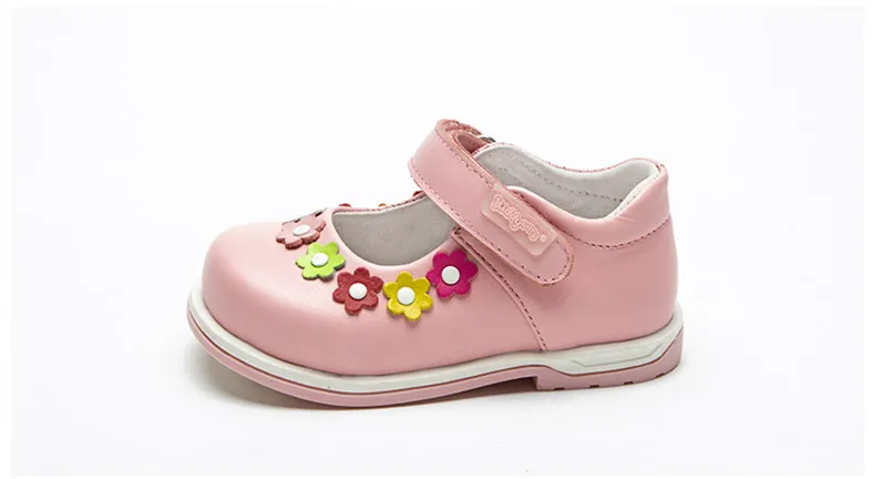 Прекрасная 1 пара ортопедическая обувь из натуральной кожи для девочек, детская обувь принцессы