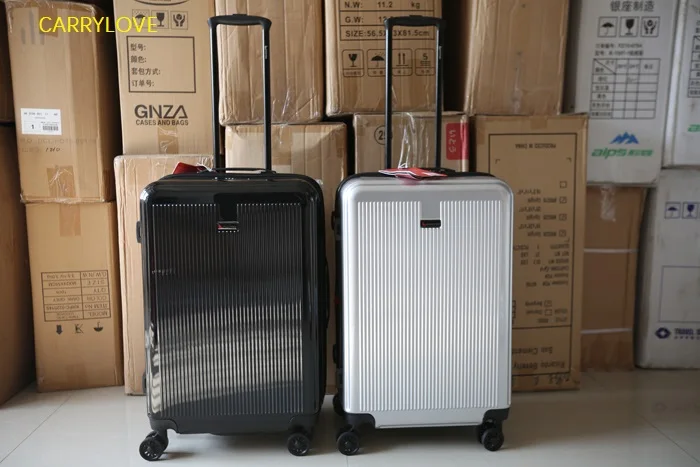 

Stylish simplicity Large volume 20/24/28 inch size Ultralight high quality PC Rolling Luggage Spinner brand Travel Suitcase