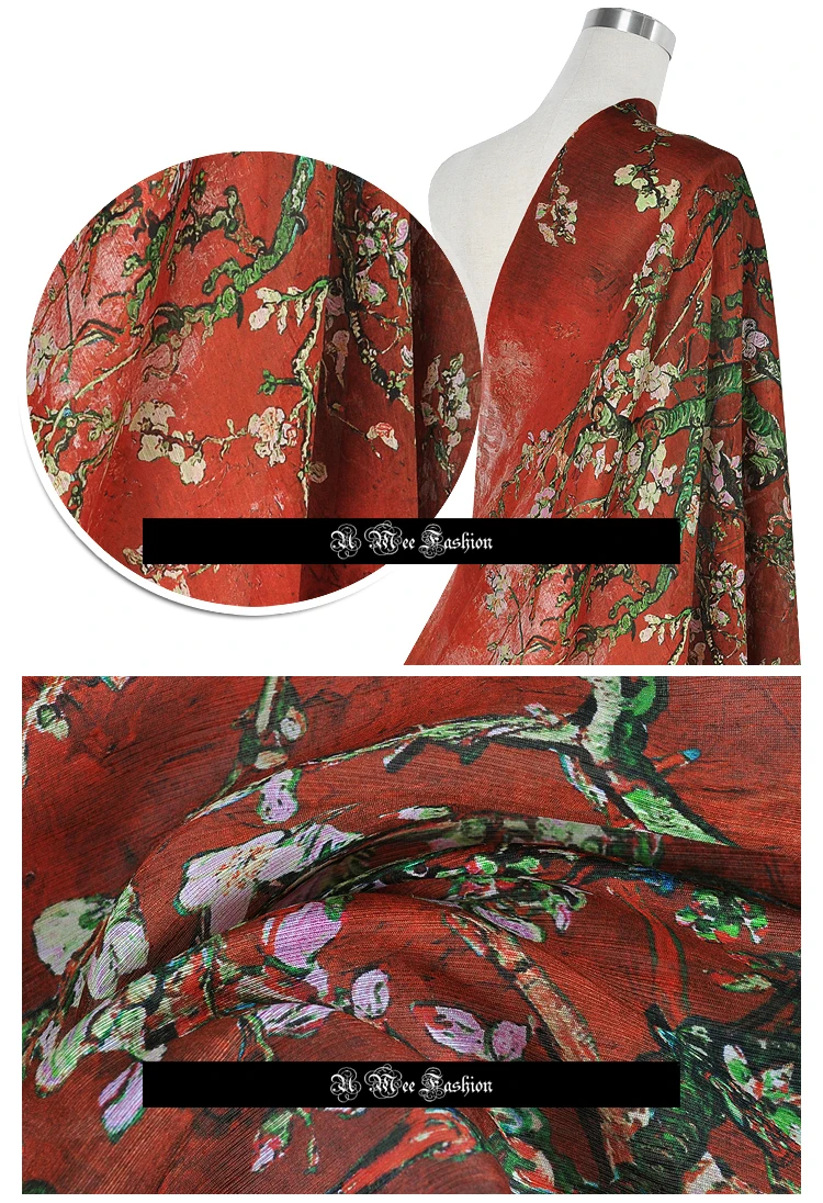 SL063 шелковое белье/Wintersweet, красная/шелковая ткань тутового шелка 30% шелк 70% лен/ширина 1,48yd толщина 14 мм единица: за шт