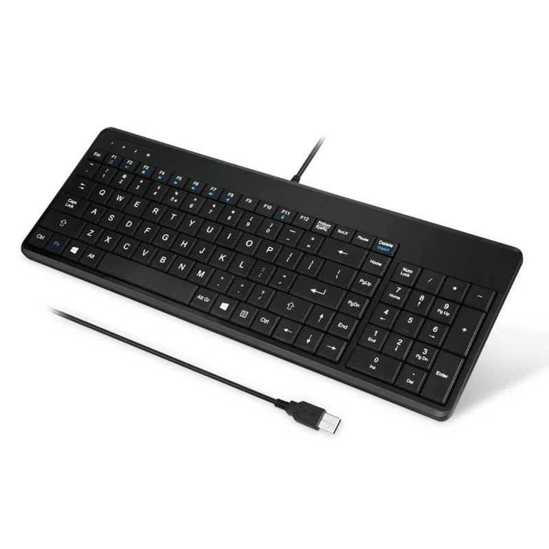 Проводная компактная клавиатура Perixx с usb хаб цифровой клавиатурой и