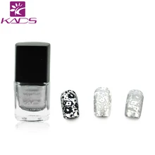 KADS Новая Тенденция Довольно Хорошо Серебристая Искусства Ногтя Стемпинга Штамповка Лак Долговечный Ногтей Печати Ногтей Салон DIY Маникюрные Инструменты