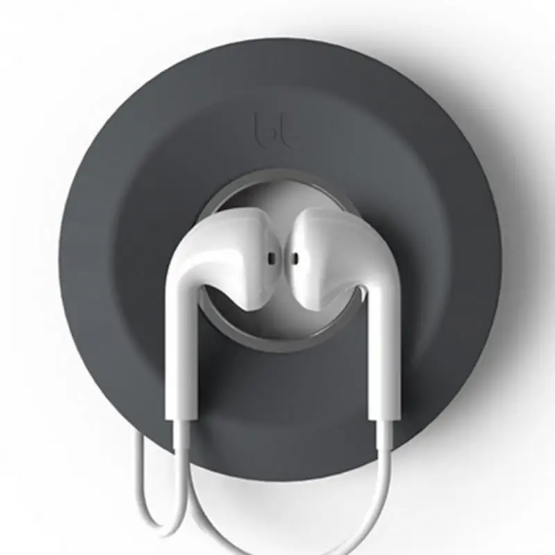 

1PC Portable Earphone Winder Earphone Holder Silicone Magnetic Headphones Winder Keeper Donut Silicone Cable Winders