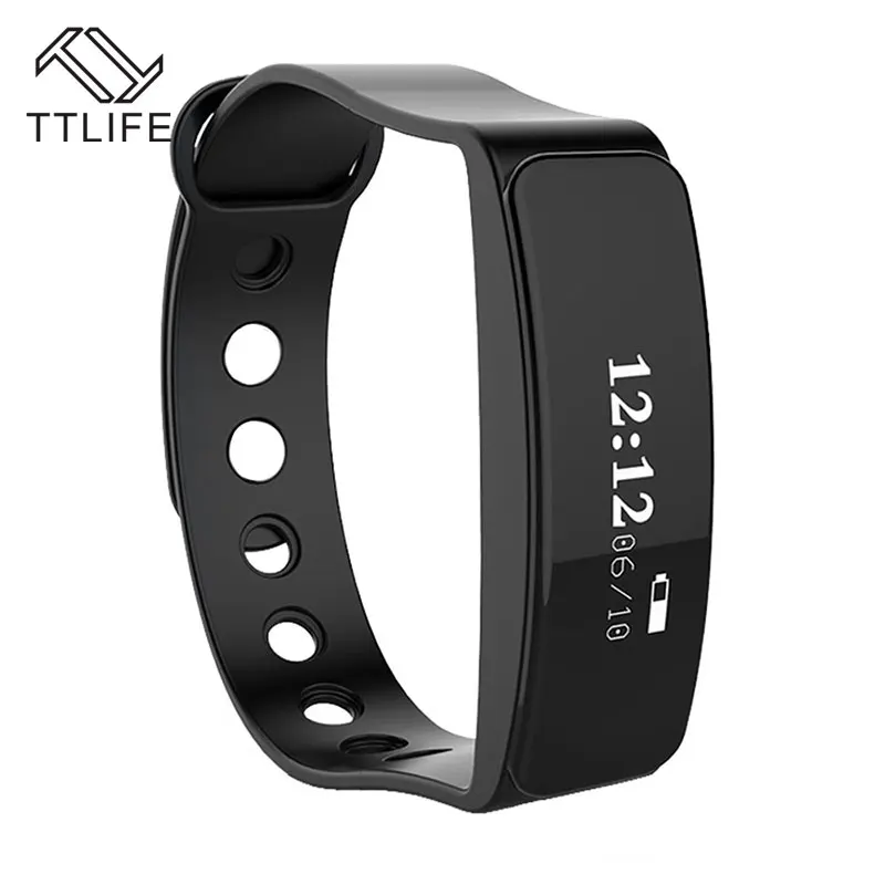 TTLIFE Bluetooth V5 Sleep Sports Tracker Waterproof Remote Wristband Smart Wrist Bracelet Band Pedometer for iPhone