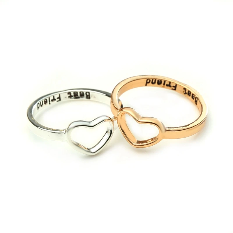H: HYDE Best Friends, очаровательное кольцо в форме любви, Anel Feminino, кольца дружбы средней длины с открытым носком, вечные лучшие подарки