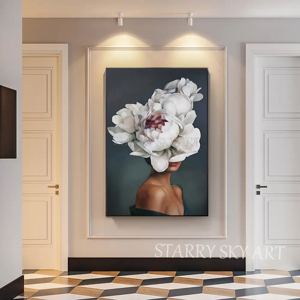 Recien Llegados Arte De Pared De Lujo Hermosa Senora Cabeza Con