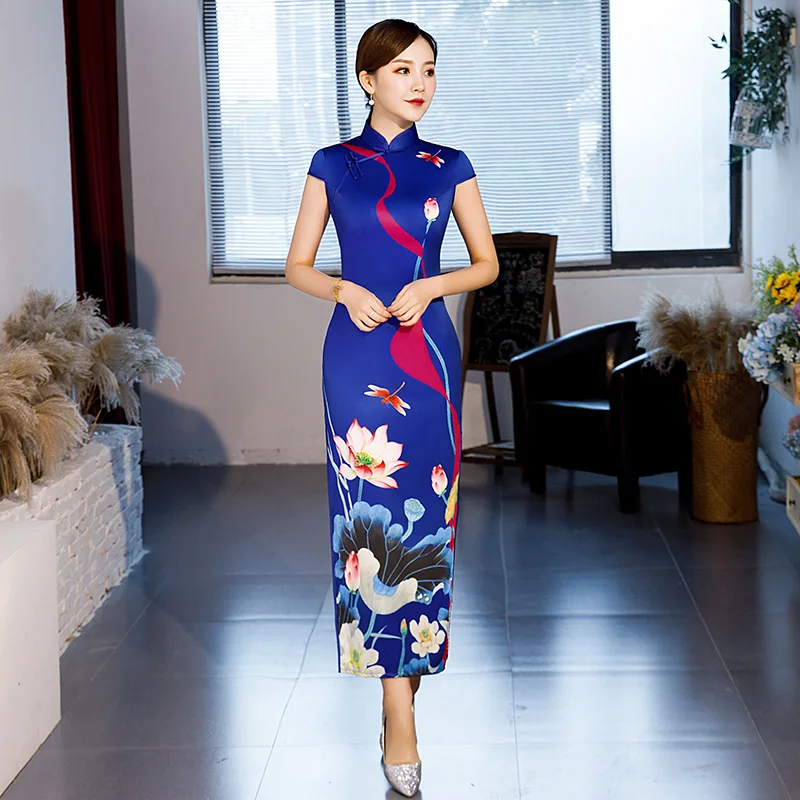 Stylish Ladies Rayon Cheongsam 2019 New 