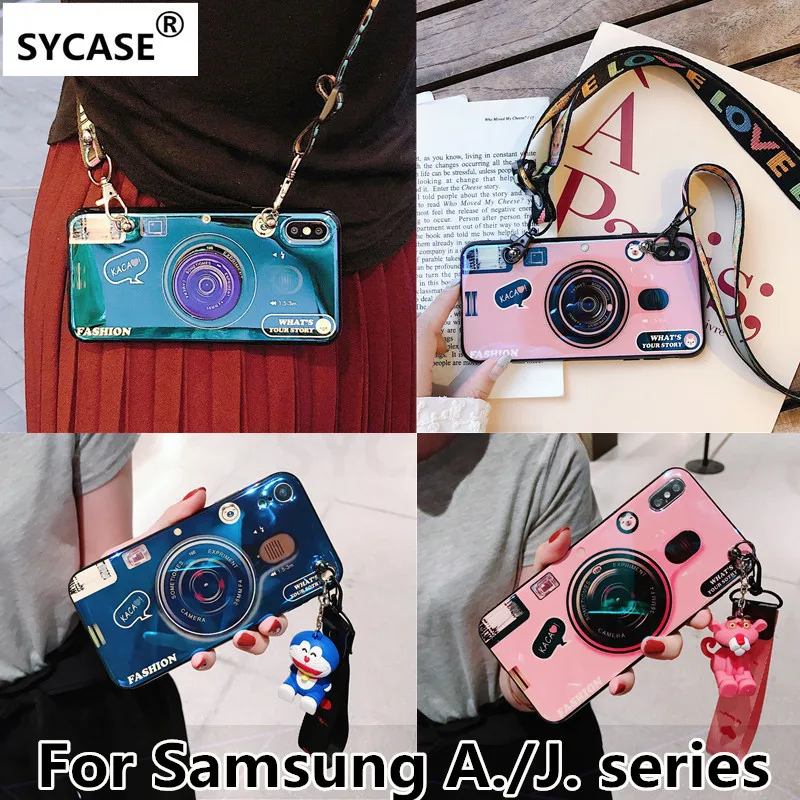 SY чехол Blu-Ray Ретро камера мягкий для телефона samsung J2 J5 J7 Prime J4 J6 плюс J3 Pro 2017 A5 A6 A8 A7 2018
