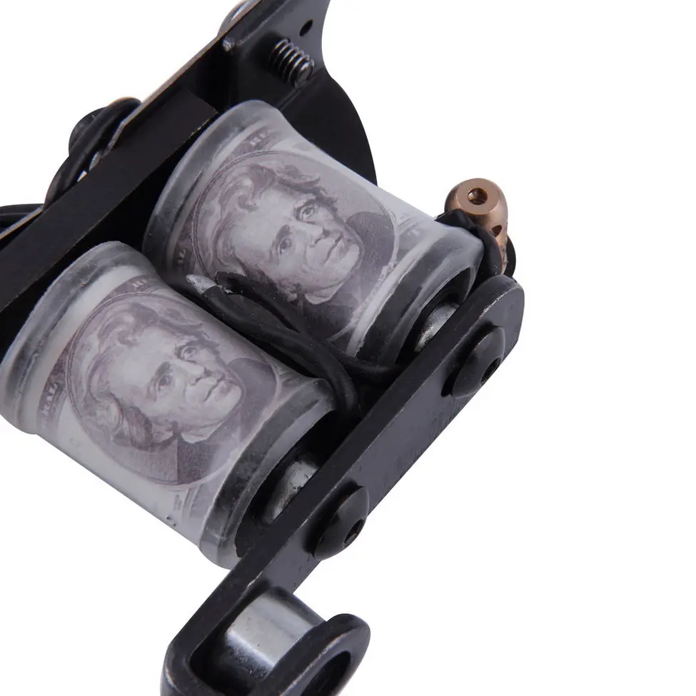 

Hot Sales Wire Cutting Wrap Coils Tattoo Machine For Liner And Shader Black Color Iron Tattoo Supplies