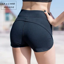 Женские короткие спортивные шорты для тренировок, Женская компрессионная облегающая одежда для тренажерного зала, высокая талия, популярные спортивные шорты для фитнеса, йоги для женщин