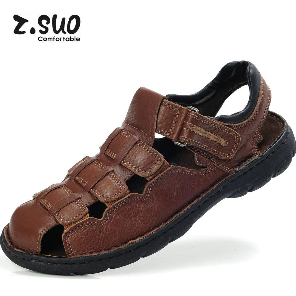 Free Ems Z . suo summer sandals casual genuine leather commercial plus size men 4546474849 | Мать и ребенок
