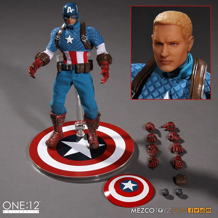 Mezco Marvel Captain America Version One:12 Collective High Quality Bjd  Action Figure Toys - Action Figures - AliExpress