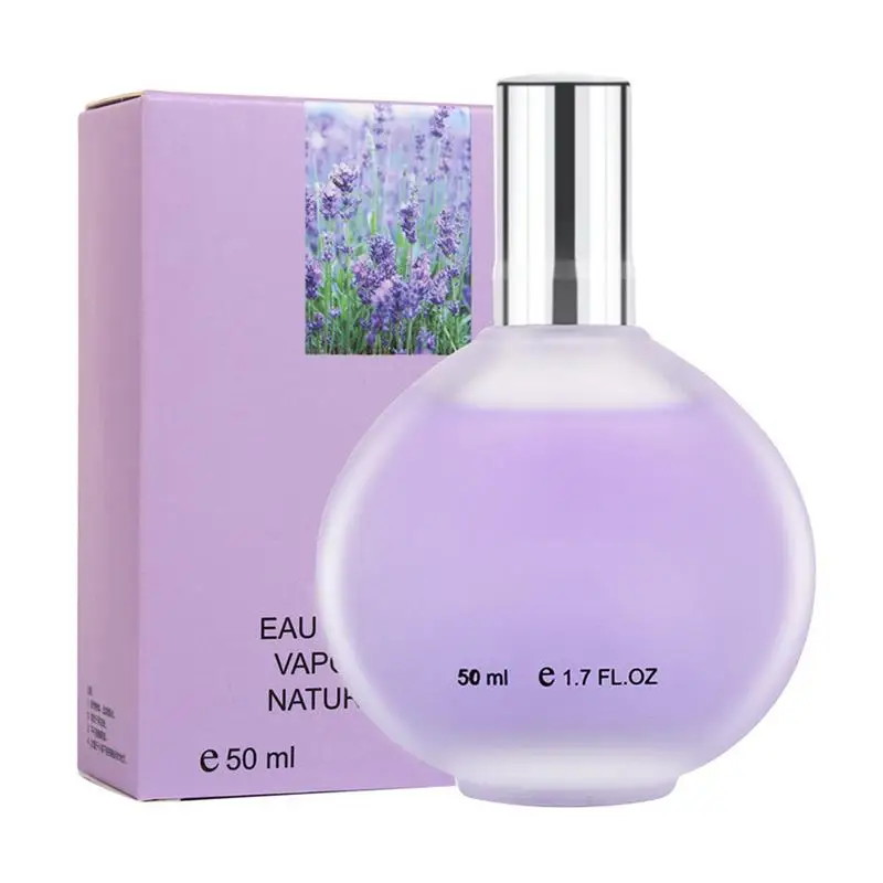 purple Красивые пустые флаконы для духов 50 мл, цветочный парфюм для леди, долговечный натуральный флакон для духов, бутылочка для парфюмерии, косметики - Цвет: purple