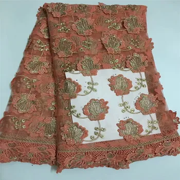 

2018 High Quality French lace fabric with stones fashion Guipure lace fabric for girls dress HJ189-2