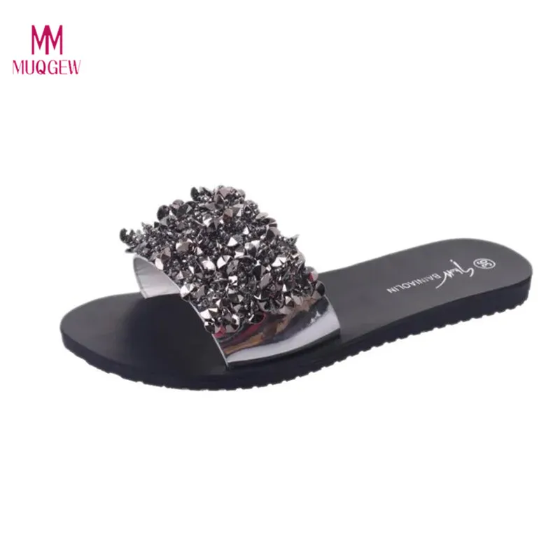 

2018 New Arrival Women's Flips Flops Sandals Summer Shoes Rhinestone Sandal Slips summer shoes sandals sandalias mujer sapatos