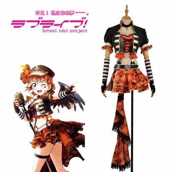 

[Customize] 2018 Anime Love Live Sunshine! Aqours Takami Chika Punk Rock Awaken Cosplay Costume For Halloween Free Shipping New.
