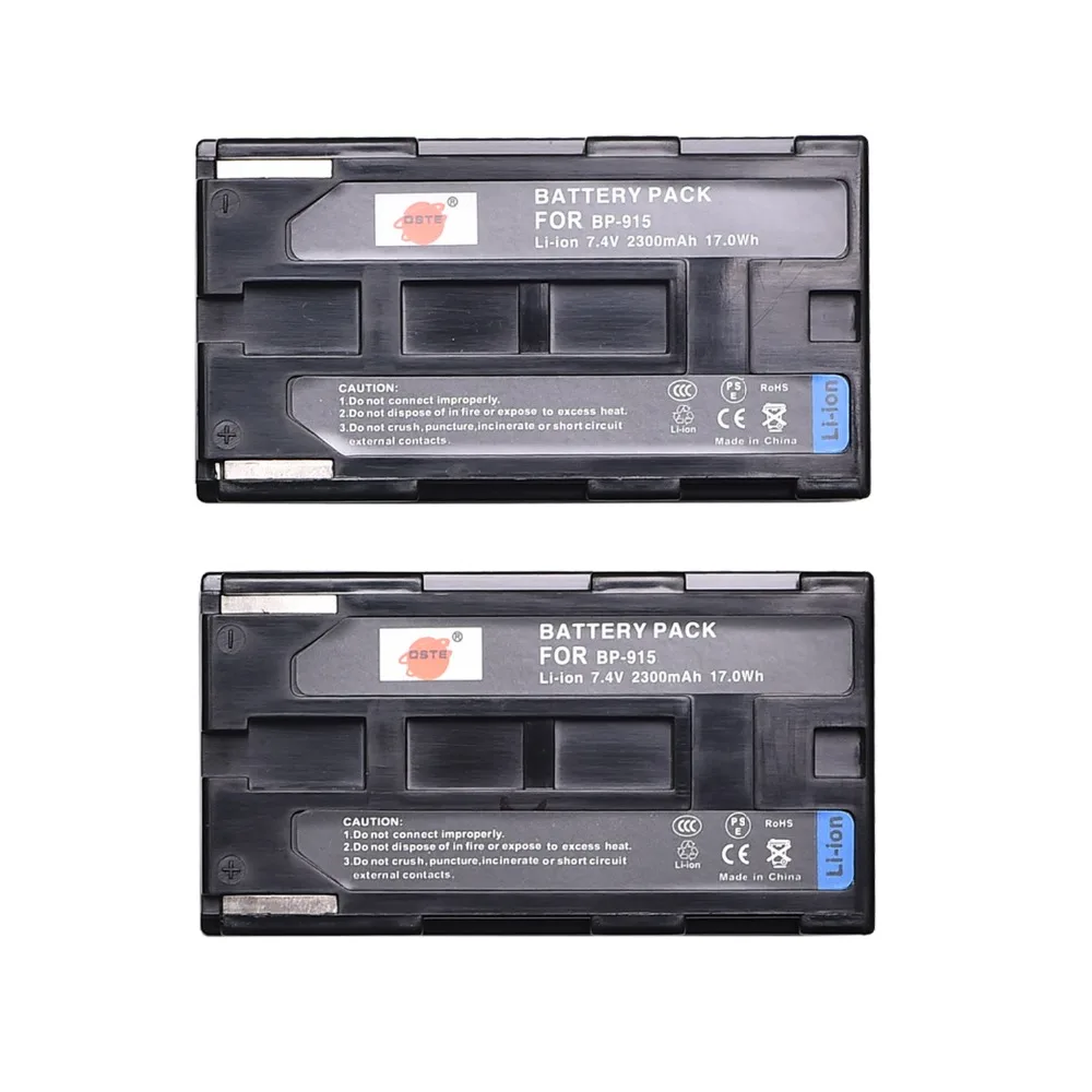 DSTE 2PCS BP 915 Rechargeable Battery for Canon V40 V40Hi V400 V420