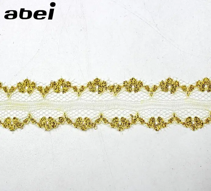 width 2.7cm 5 ярдов/партия, тонкая вышитая Золотая кружевная планка, подарки, свадебные поделки, бант, украшение, лента, сделай сам, домашняя одежда, аксессуары для шитья - Цвет: width 2.7cm