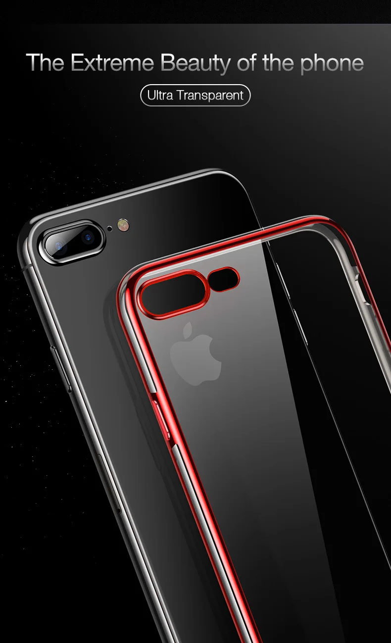 CAFELE Transparent Phone Case for iPhone X XR XS Max Ultra Thin Soft TPU Luxury Silicone Cover for iPhone XR 10 XSMAX Full Cover (2)