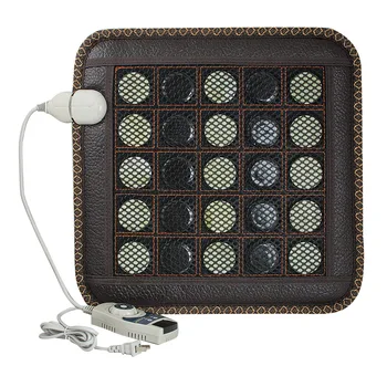 

Natural Jade Germanium Tourmaline Stones Infrared Heating Mat + Natural Jade Facial Beauty Massage Tool Jade Roller