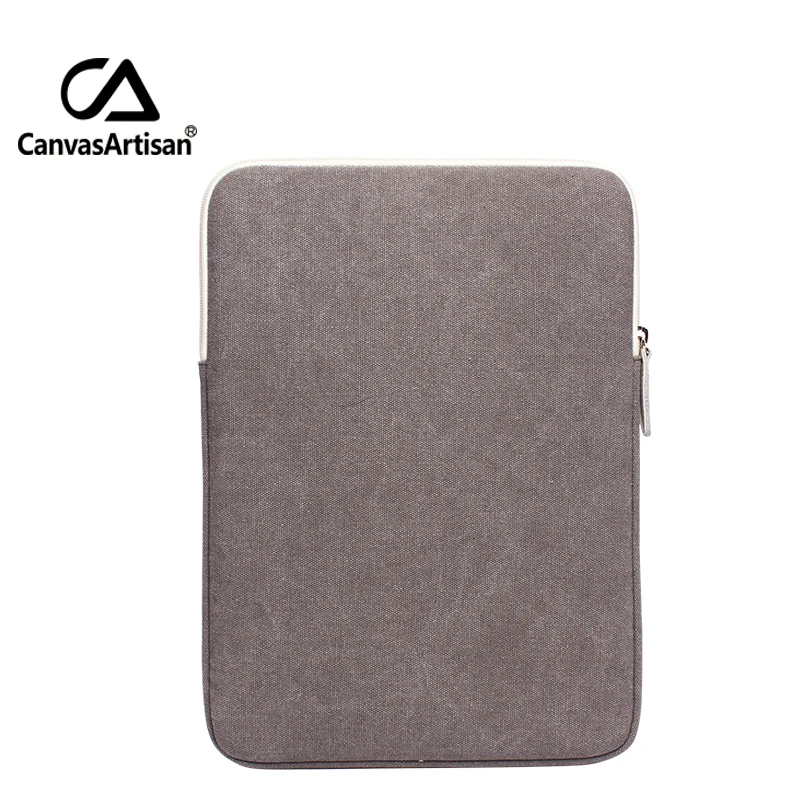 Canvasartisan Одежда высшего качества Холст Laptop Sleeve сумки 11 12 13 дюймов мягкие Тетрадь портфель 13.3 Surface Pro 3 Сумки