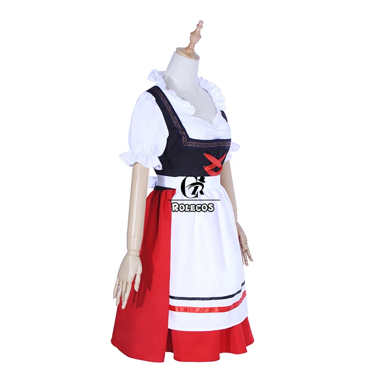 ROLECOS пиво oktoberfest девушка косплей костюм полиэстер платье передник для женщин