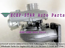 Free Ship GT2252V 454192 454192-5006S 074145703G Turbo Turbocharger For Volkswagen VW T4 Bus Transporter Syncro AVG AXL 2.5L TDI