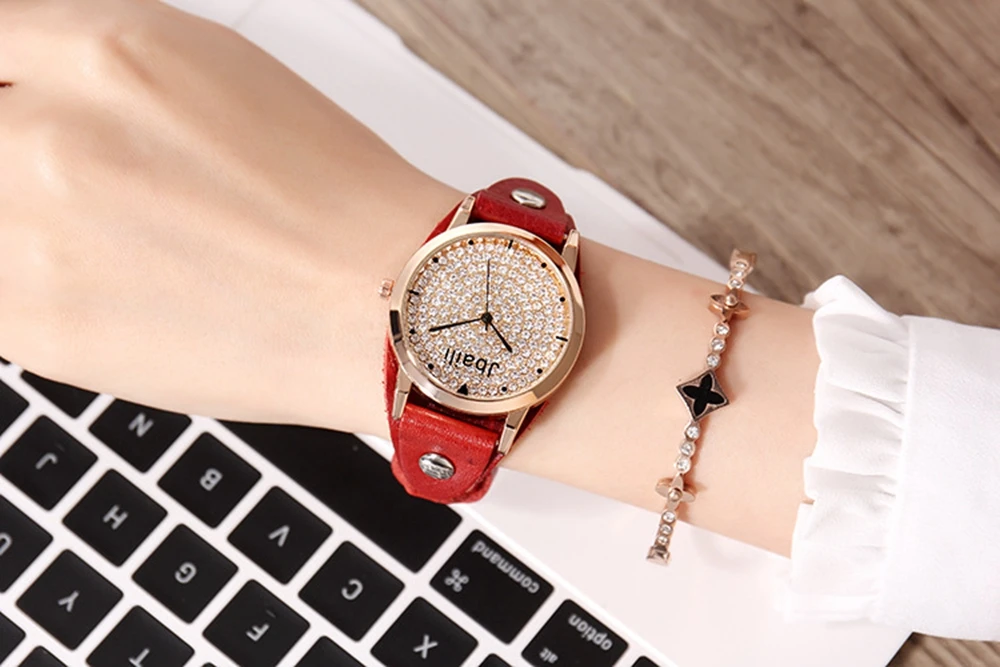 wooden metal fashion & casual children multicolor quartz wristwatches crystal luxury women  gender2