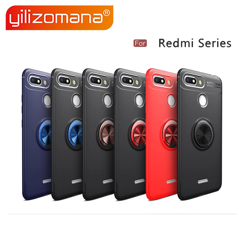 

YILIZOMANA Phone Case TPU for Xiaomi Redmi 4A 4X 6 Pro 6A S2 Note 4 4X 5 5A 6 Pro Mi A2 Lite Car Magnetic Suction Back Cover