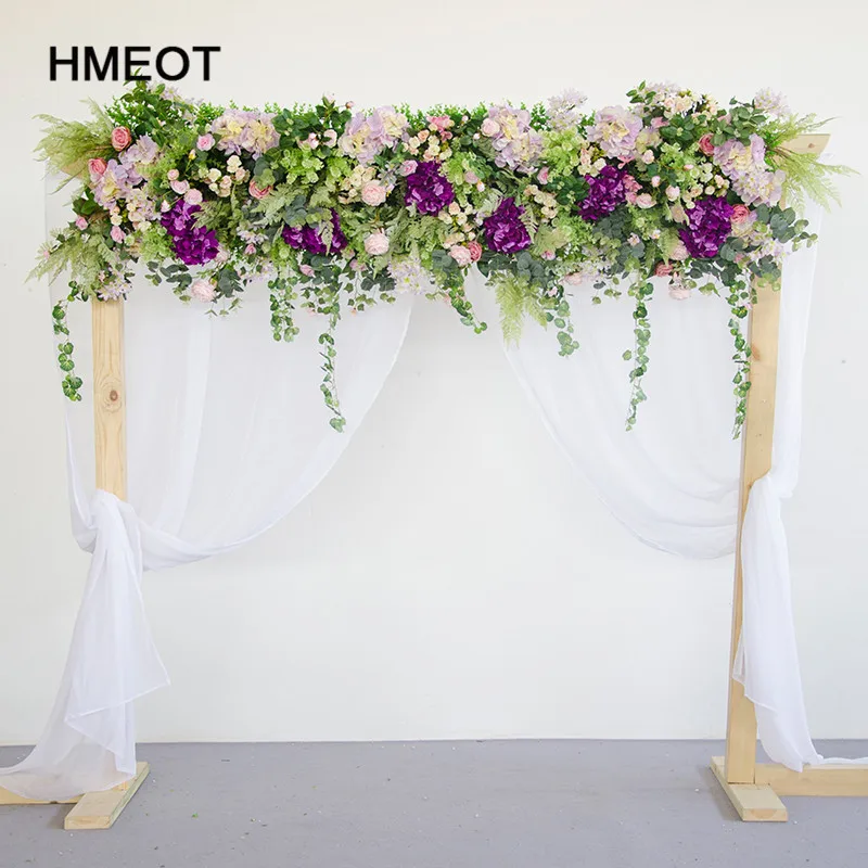

HMEOT High-end custom simulation rose flower wedding dress DIY arch decoration artificial flower hotel welcome photography props