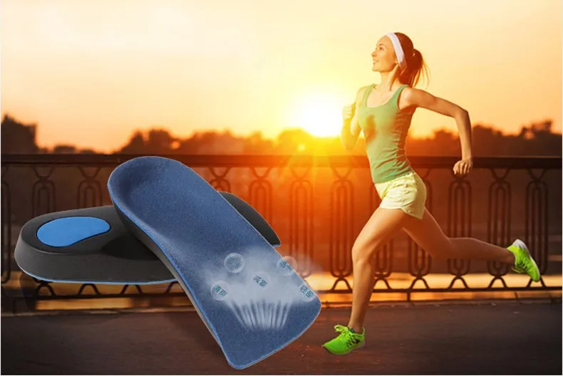 2016 New Camping Hiking Walking 1pair 3D Premium 3-4 Orthotic Insole Shoe Cushion Arch Support Flat Feet Pronation Free Shipping (1=)