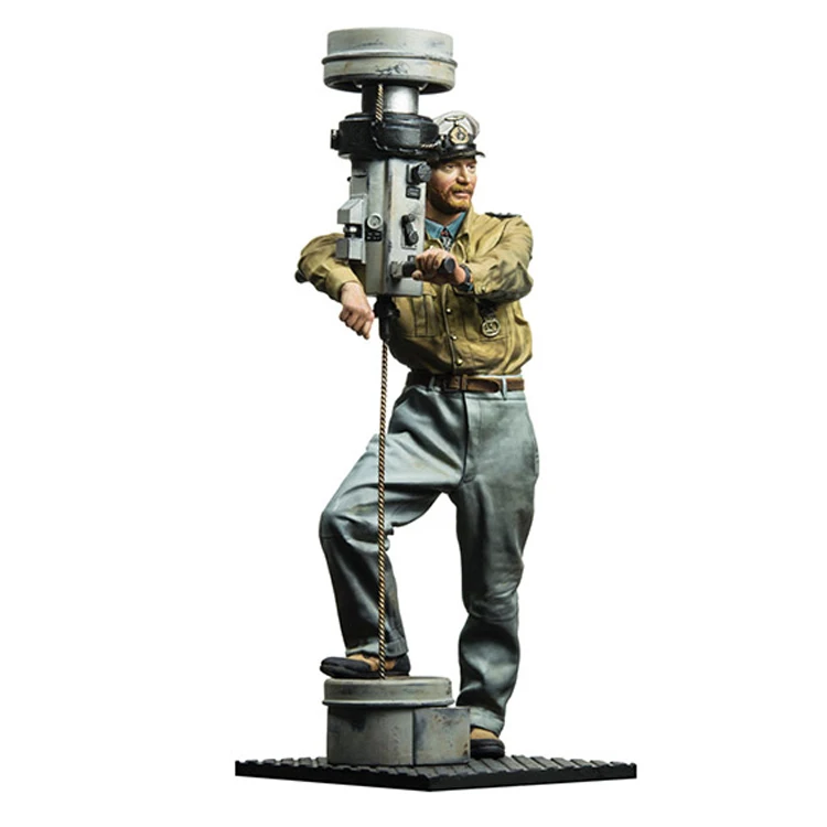 Comandante sem Pintura e Desmontado Escala Resina Figura Kit Ww2 16127d 1 - 16 12 comandante sem pintura e desmontado 16127d