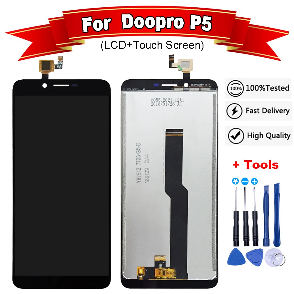 5 дюймов для Doopro P5 ЖК дисплей Дисплей + инструмент ремонта сенсорного экрана в