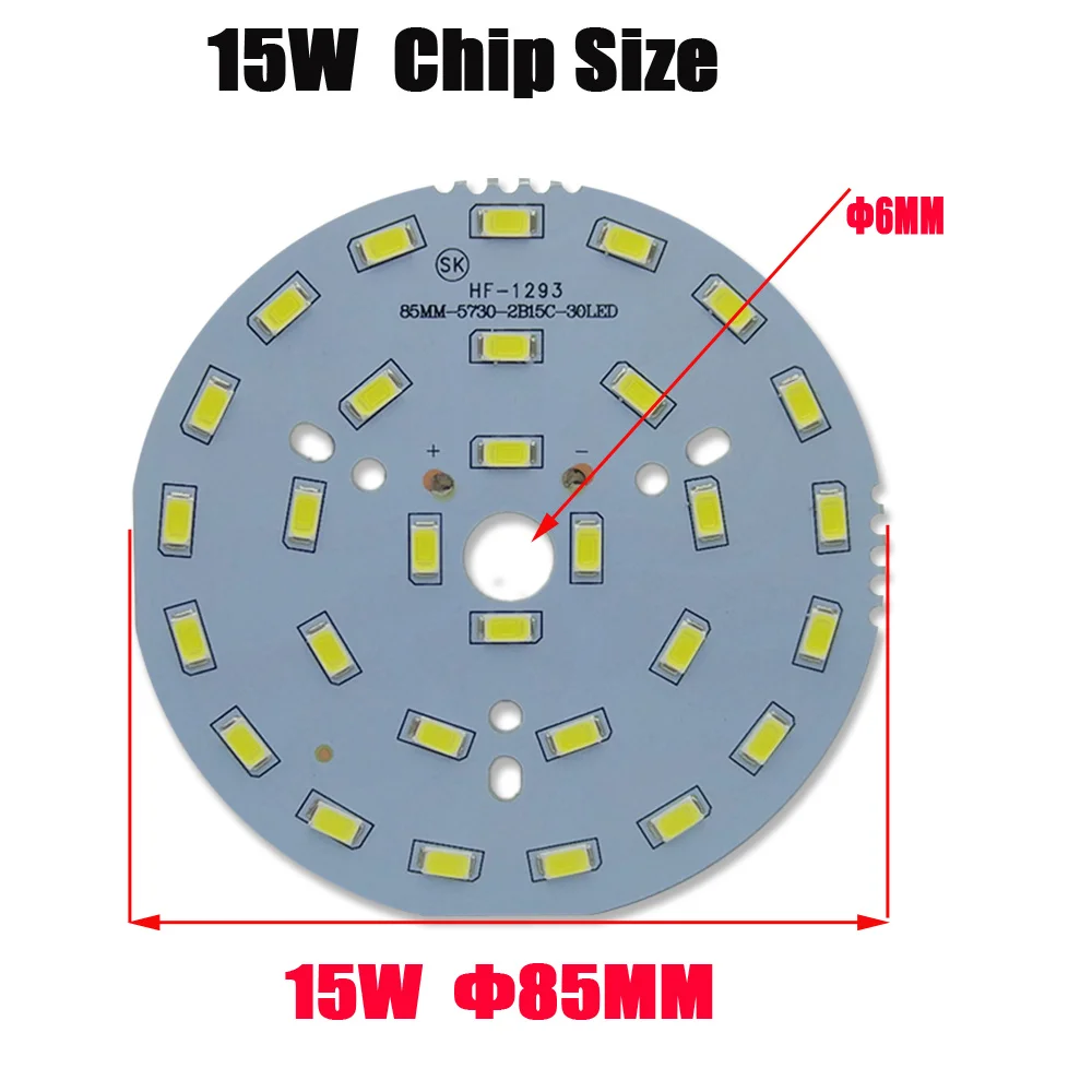 10P SMD 5730 PCB лампа светильник источник плата чип 15 Вт 85 мм аксессуары для платы