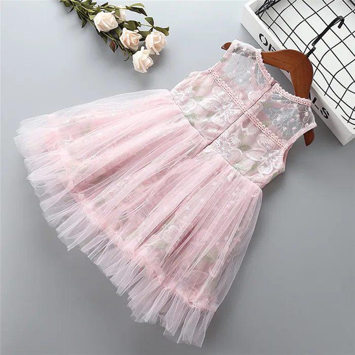 От 0 до 6 лет высококачественное платье для девочек Новая модная летняя повседневная цветок Малыш Дети Формальные вечерние на день рождения платье принцессы для девочек