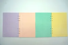 A5 A6 Colorful Refill Inner Pages Rechange Paper for Organizer Notebook Planner Filofax 100g 6 Holes Loose Leaf