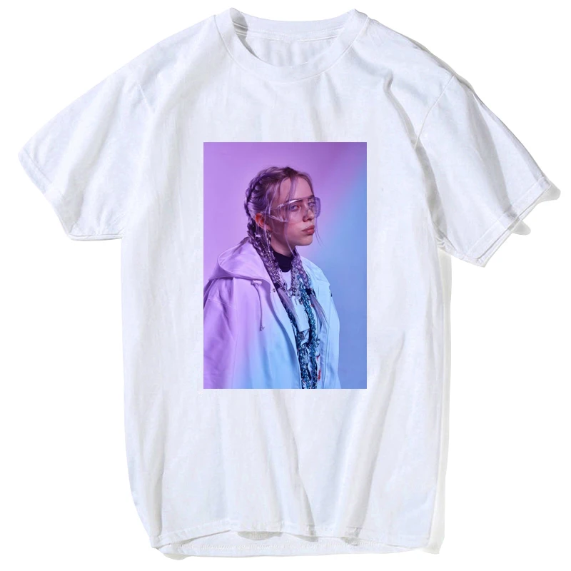 

Billie Eilish T Shirt 2019 Top Tee Men Oversized High Quality Tee Shirt T-shirt Cool O-Neck Fashion Summer Man/women Tshirt