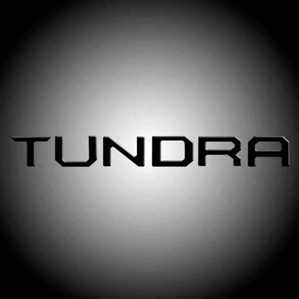 Tailgate Letters Insert 3D Plastic Sticker For TOYOTA TUNDRA 2014-2018