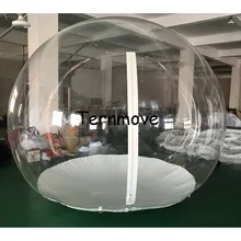 Надувной тент для газонов, открытый 0,45 мм ПВХ 3 м прозрачный надувной пузырь дом, надувные палатки для мероприятий, надувные рождественские украшения палатки