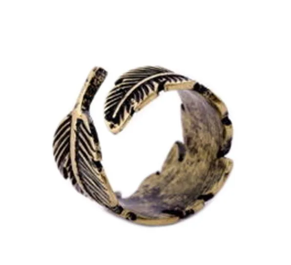 New Retro Leaf Ring High Quality Design Women Leaves Rings Gift Idea for Best Friends