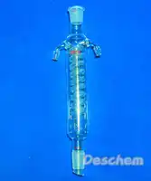 300mm,Joints 24/29,Glass Coil Reflux Condenser,Ground Joint,Laboratory Glassware
